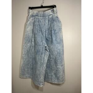 Vintage Deadstock NWT Sunny Sport Acid was Gaucho Denim Capri Pants sz 8